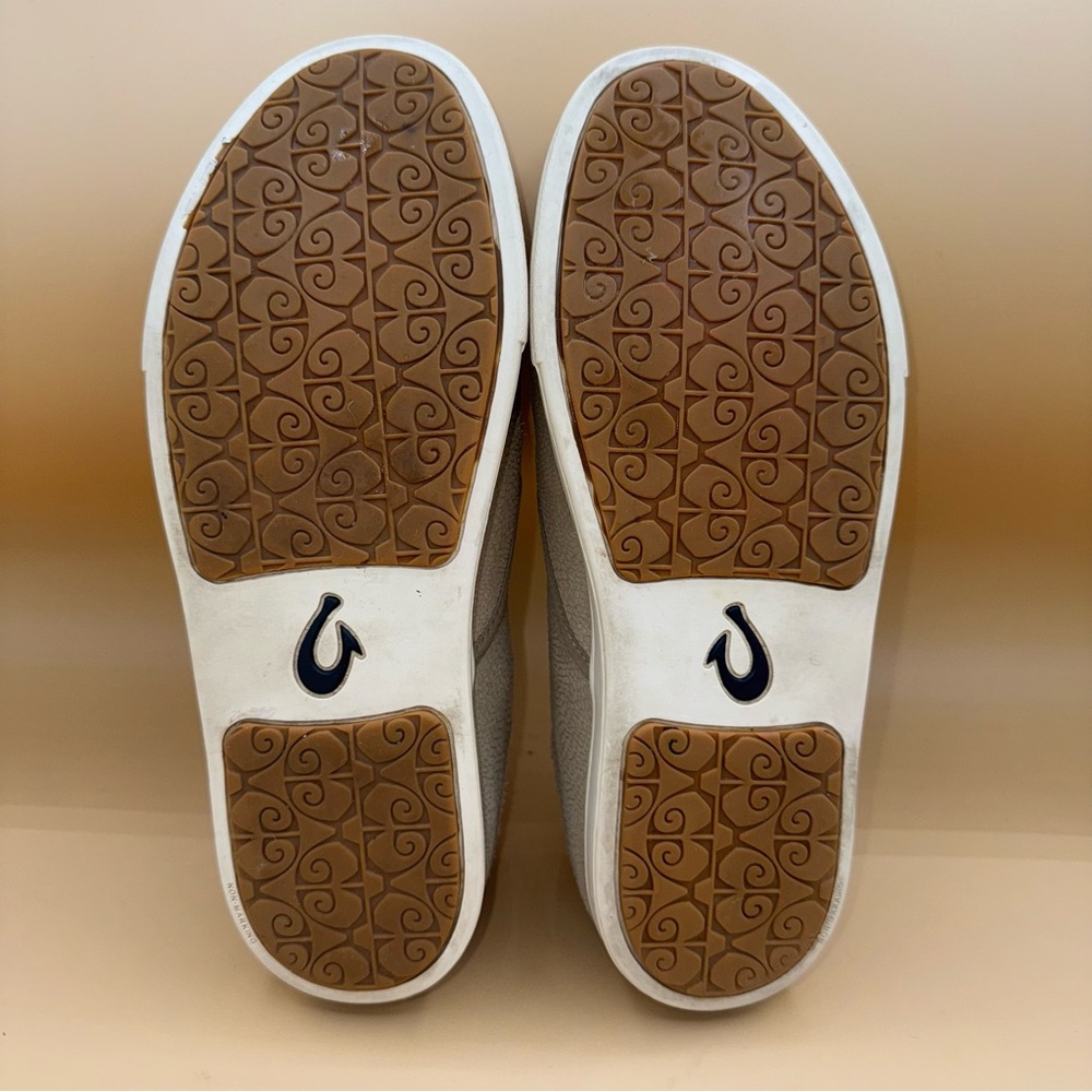 Olukai Pehuea Leather Taupe Women’s Size 9, EUC - Picture 7 of 9